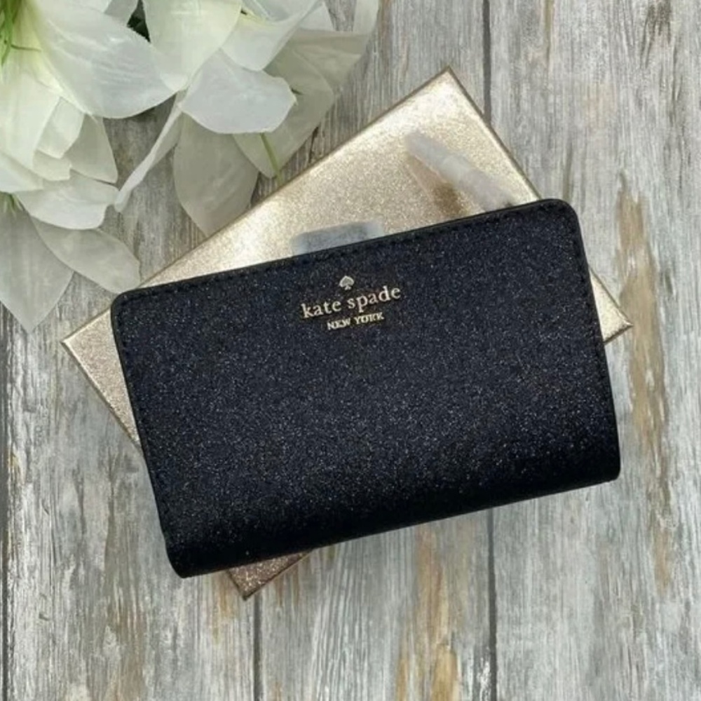 Kate Spade ♠️ Glimmer Medium Compact Bifold Wallet NWT